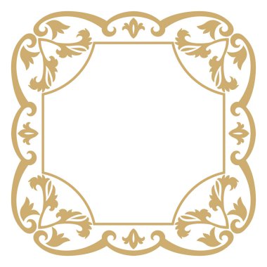 Altın dekoratif çerçeve.