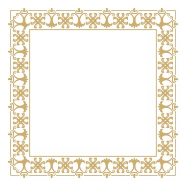 Altın dekoratif çerçeve.