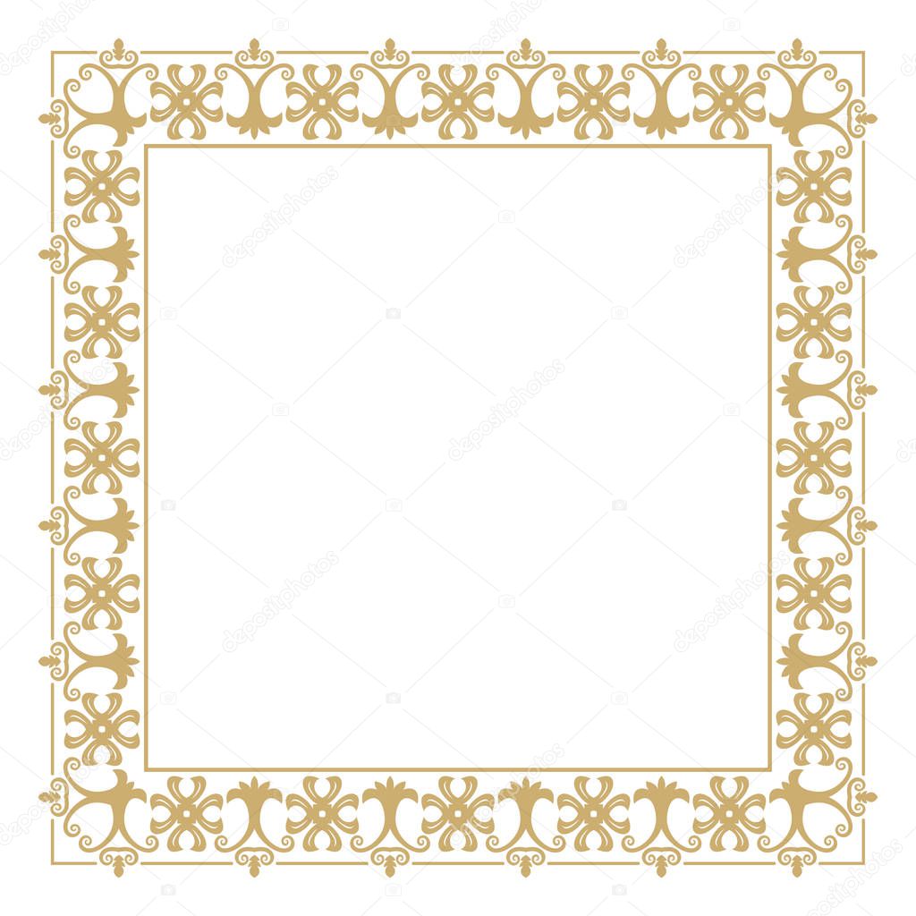 Gold decorative frame.