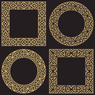 Altın dekoratif çerçeve.