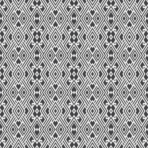 Monochromes nahtloses abstraktes Muster. — Stockvektor