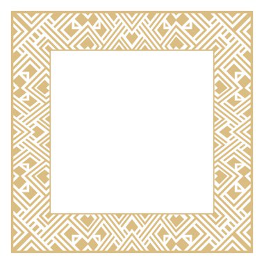 Geometrik dikdörtgen vektör süsü.