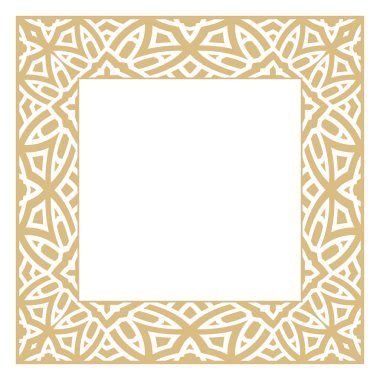 Geometrik dikdörtgen vektör süsü.