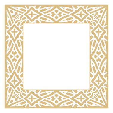 Geometrik dikdörtgen vektör süsü.