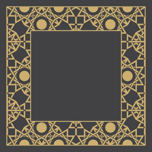 Каркас Золотого барокко — стоковый вектор