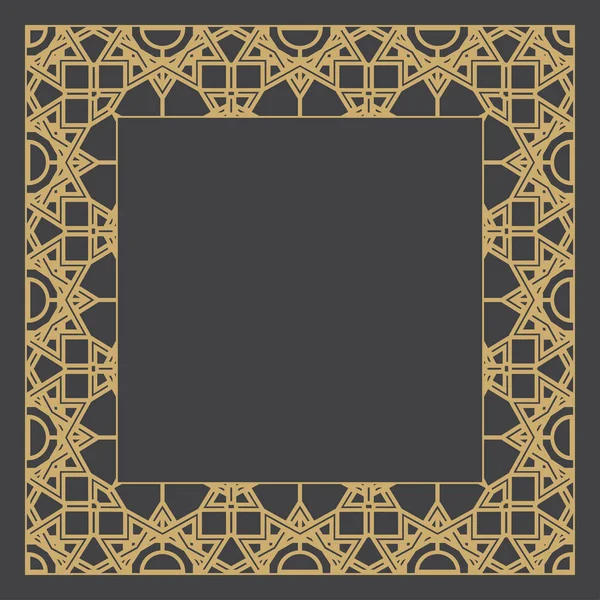 Zlatá barokní rámec — Stockový vektor
