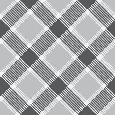 Klasik siyah gri desenli tartan. Kusursuz soyut doku. Geometrik renkli duvar kağıdı. İskoç kafesi. Kumaşlar, gömlekler ve tekstil üzerine vektör grafikleri.