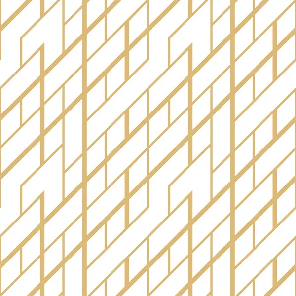 Naadloze Geometrische Achtergrond Witte Gouden Textuur Modern Abstract Behang Met — Stockvector