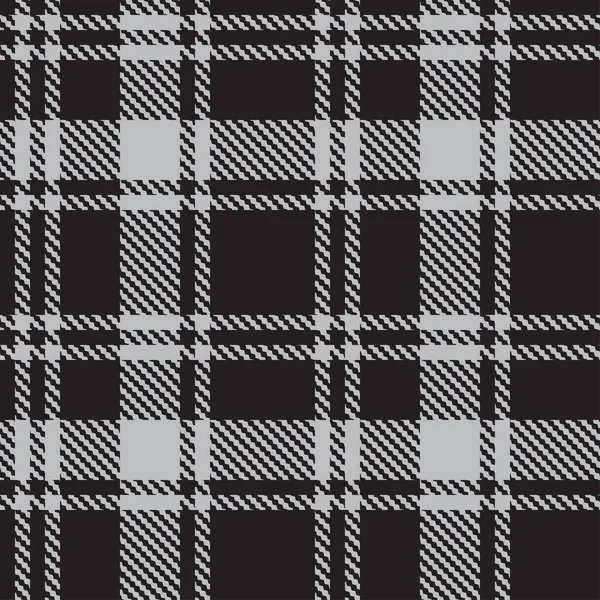 Classico Tartan Quadretti Grigio Nero Struttura Astratta Senza Cuciture Carta — Vettoriale Stock