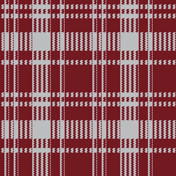 Clásico Tartán Patrón Cuadros Gris Rojo Textura Abstracta Sin Costuras — Vector de stock