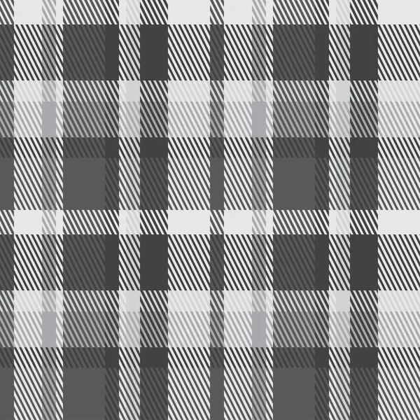 Klassiskt Rutig Tartan Mönster Sömlös Abstrakt Konsistens Traditionella Monokroma Tapeter — Stock vektor