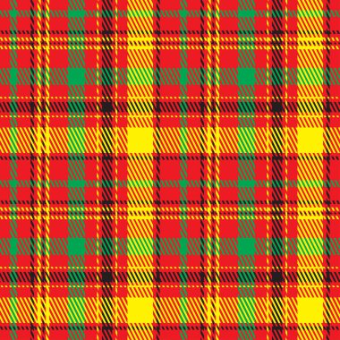 Klasik kareli tartan deseni. Kusursuz soyut doku. Geleneksel renkli çizgili duvar kağıdı. İskoç kafesi. Kumaşlar, gömlekler, perdeler ve tekstil üzerine vektör grafikleri.