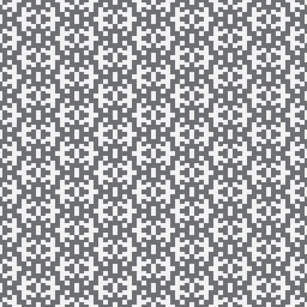 Papier Peint Géométrique Monochrome Pixel Motif Sans Couture Style Scandinave — Image vectorielle