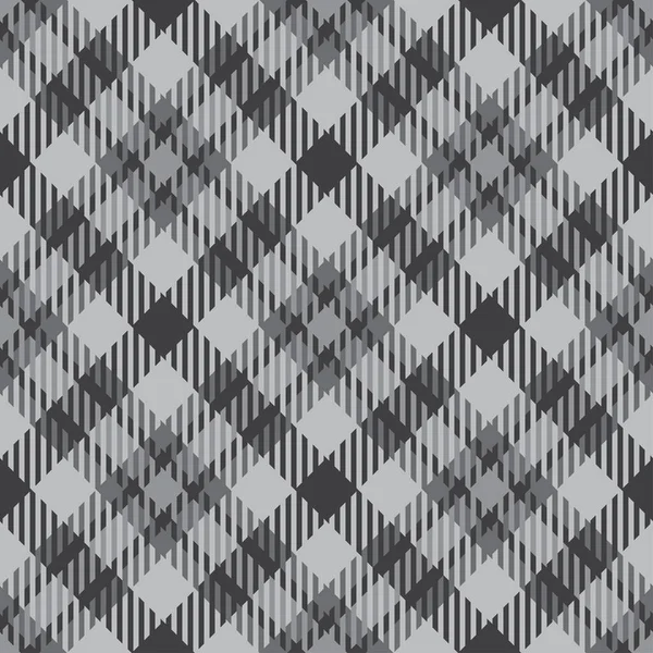 Classical Checkered Tartan Pattern Seamless Abstract Texture Traditional Monochrome Wallpaper — Stock Vector
