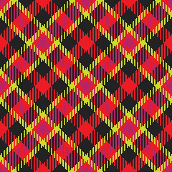 古典的なチェッカータータンパターン シームレスな抽象的なテクスチャ ストライプの伝統的な色の壁紙 スコットランドの檻 シャツ カーテン 織物にベクトルグラフィック印刷 — ストックベクタ