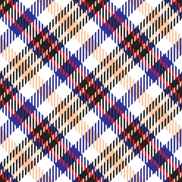 Classical Checkered Tartan Pattern Seamless Abstract Texture Traditional Color Wallpaper — Stock Vector