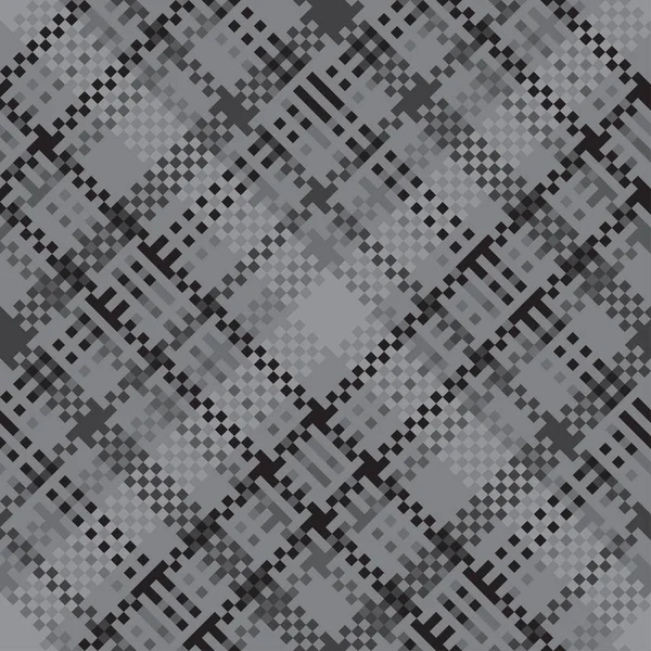 Fondo Píxel Abstracto Blanco Negro Textura Moderna Con Rectángulos Patrón — Archivo Imágenes Vectoriales
