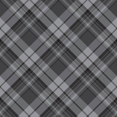Siyah ve beyaz ekose desenli. Klasik damalı soyut dokular. Tartan. Tek renkli İskoç kafesi. Kumaşlar, gömlekler ve tekstil üzerine yazma vektör grafikleri.
