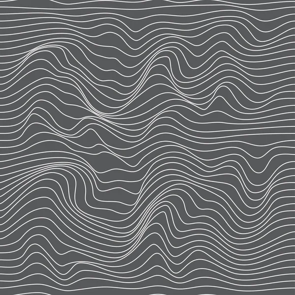 Hullámos Lineáris Textúra Torzulás Optikai Illúziójával Rendelkező Felület Absztrakt Háttere — Stock Vector