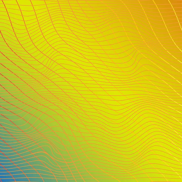 Textura Lineal Ondulada Multicolor Fondo Abstracto Relieve Con Ilusión Óptica — Vector de stock