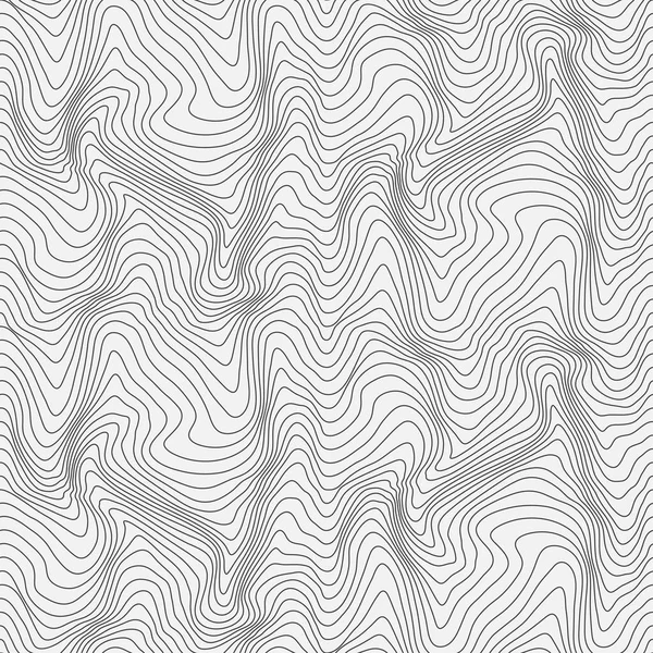 Faliste Liniowe Tekstury Abstrakcyjne Tło Powierzchni Optyczną Iluzją Zniekształceń Relief — Wektor stockowy