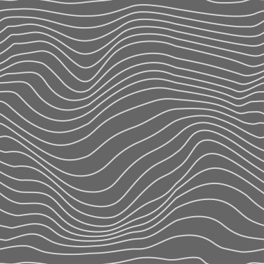 Kusursuz dalgalı doğrusal desen. Optik çarpıtma yanılsaması olan bir yüzeyin soyut arka planı. Geometrik rahatlama arka planı. Vektör grafiği.
