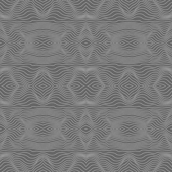 Безшовний Хвилястий Лінійний Візерунок Абстрактний Фон Поверхні Оптичною Ілюзією Спотворення — стоковий вектор