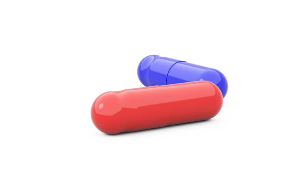 Rote Und Blaue Pillen — Stockfoto