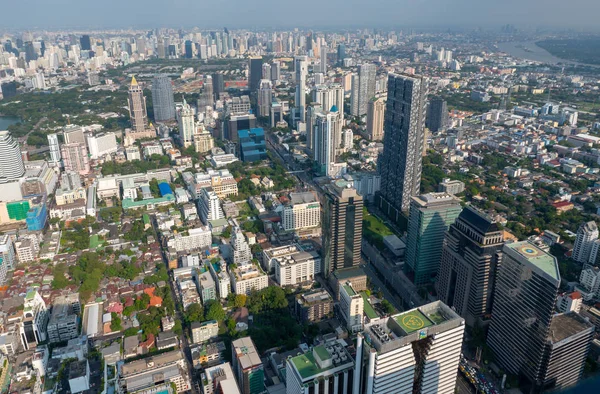 Bangkok Tailandia Diciembre 2018 Vista Del Paisaje Urbano Metrópoli Bangkok — Foto de Stock