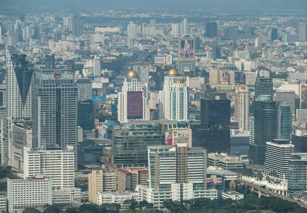 Bangkok Tailandia Diciembre 2018 Vista Del Paisaje Urbano Metrópoli Bangkok — Foto de Stock