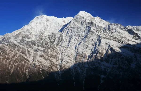 Annapurna South Szempontból Mardi Himal Alap Tábor Pályán Egyik Fenséges — Stock Fotó