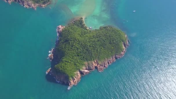 Aerea Isola Koh Sentiero Koh Phangan Thailandia — Video Stock