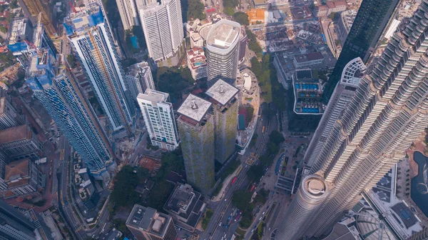 Vista Aérea Zona Baixa Kuala Lumpur — Fotografia de Stock