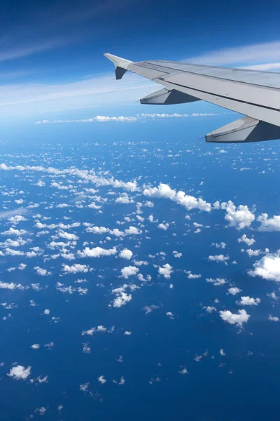 Clouds Wing Aircraft Sky — Stock Photo, Image