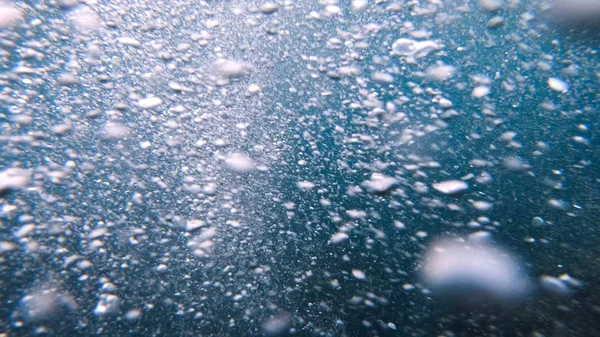 Escena Submarina Con Burbujas Aire Bajo Agua Natural Bajo Agua —  Fotos de Stock