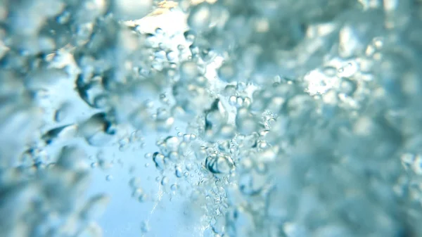 Unterwasserszene Mit Luftblasen Unter Wasser Natürliche Unterwasserszene — Stockfoto