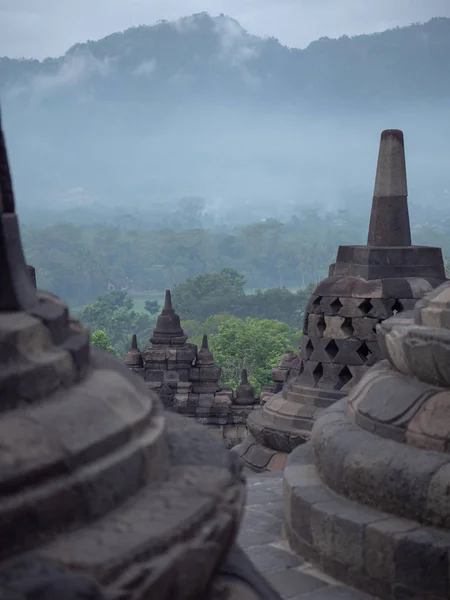 Ναός Borobudur Νησί Ιάβα Ινδονησία — Φωτογραφία Αρχείου