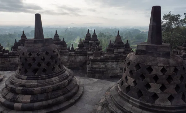 Chrám Borobudur Ostrově Jáva Indonésie — Stock fotografie