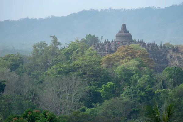 Chrám Borobudur Ostrově Jáva Indonésie — Stock fotografie