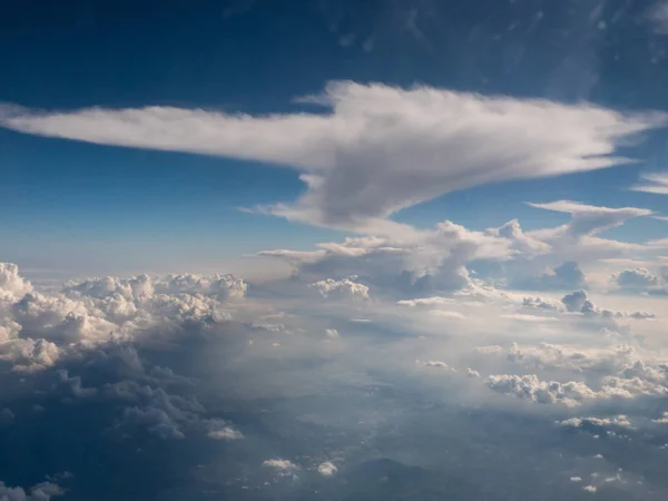 Acima Das Nuvens Vista Aérea — Fotografia de Stock