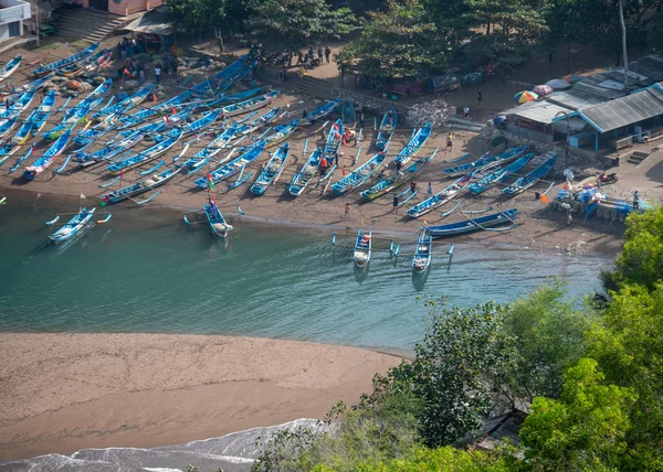 Fishing Village Sepanjang Beach Java Island Indonesia — Stock Photo, Image