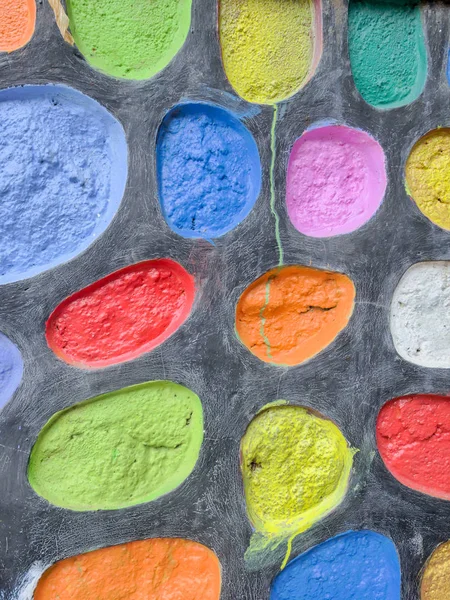 Colorful Circles Wall — Stock Photo, Image