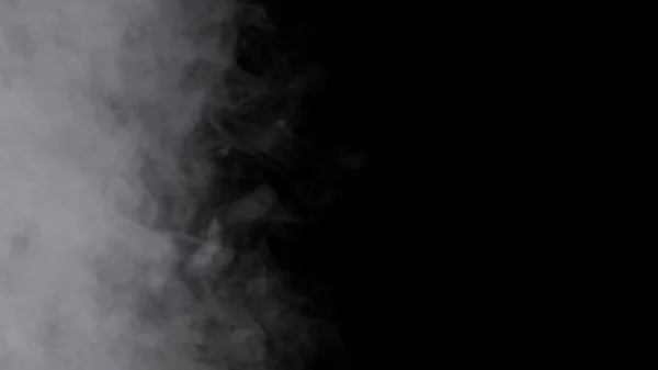 Mgła Mgła Mgła Dym Oparów Czarnym Tle — Zdjęcie stockowe