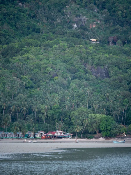 Koh Phangan Island Beach Line Área Tailandia — Foto de Stock