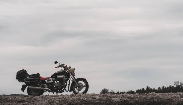 Libertad Moto Bajo Cielo Listo Para — Foto de Stock