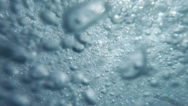 水中の気泡 水中の自然背景シーン — ストック写真