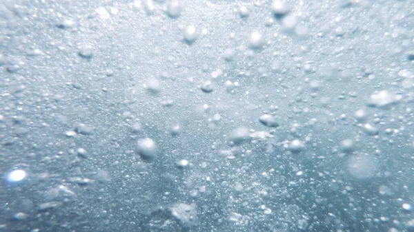 水中の気泡 水中の自然背景シーン — ストック写真