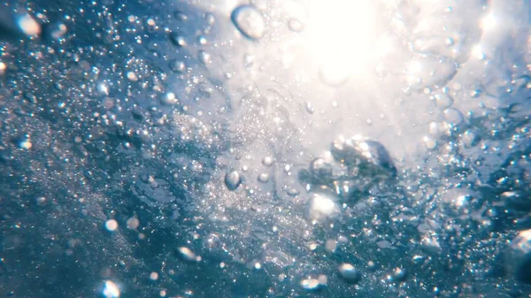 Bulles Air Sous Eau Naturel Sous Eau Scène Fond — Photo