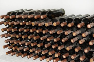 Arka plan ile şarap mahzenleri