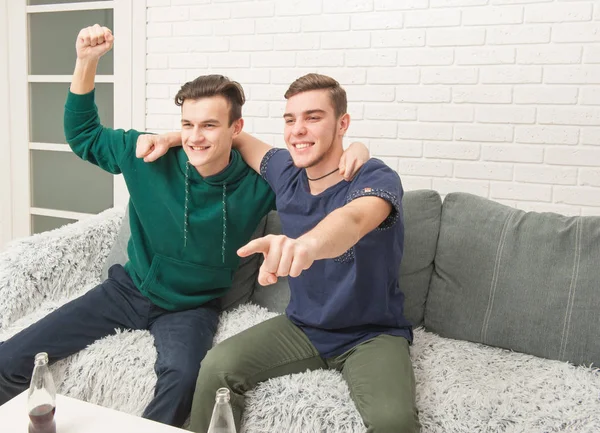 hayranları içme ve Tv izlerken